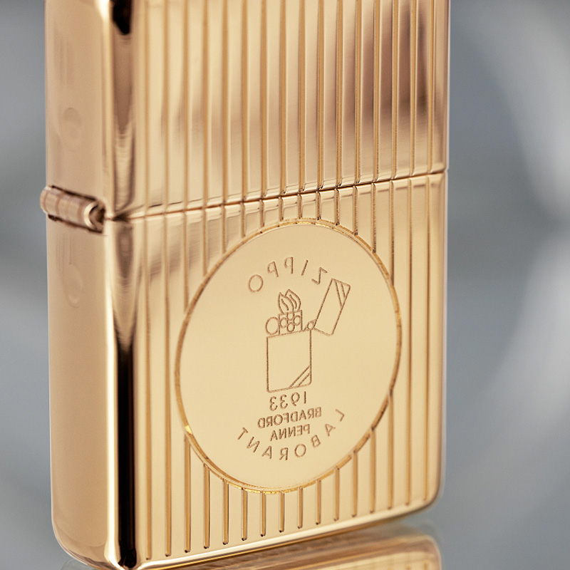 Zippo Accendino Originale In Ottone – Pocket Size, Antivento, Ricaricabile, Prodotto USA, Design Individuale, Garanzia A Vita